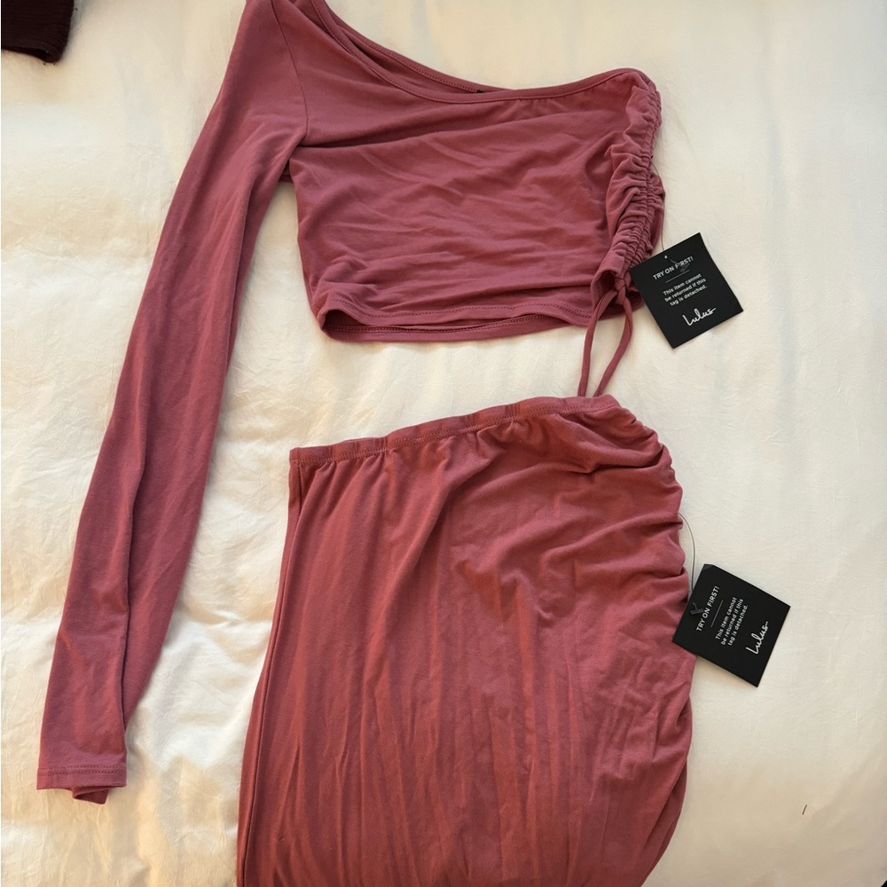 Lulus matching skirt set size small